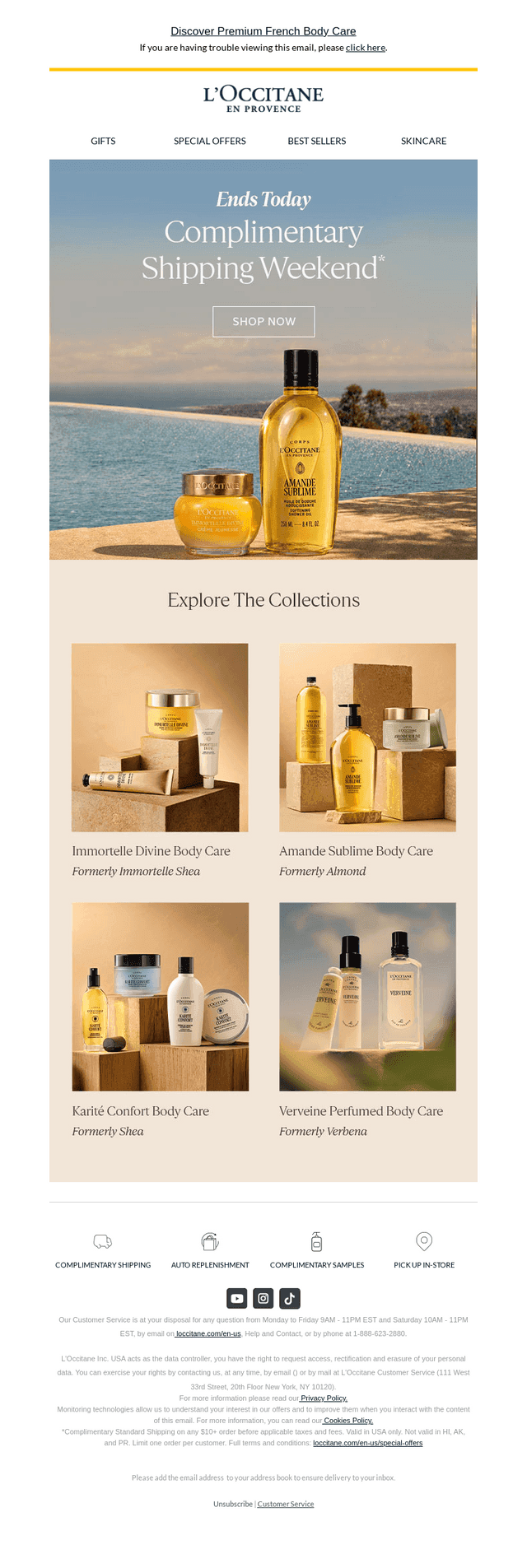 Last Day For Complimentary Shipping