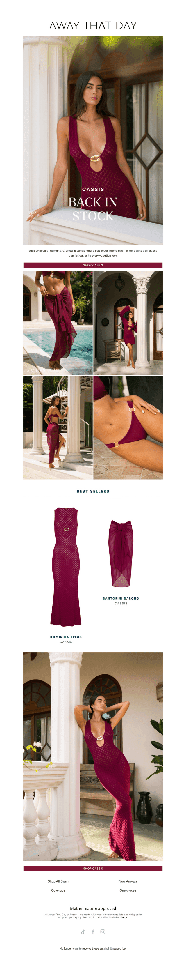 Cassis is back in stock