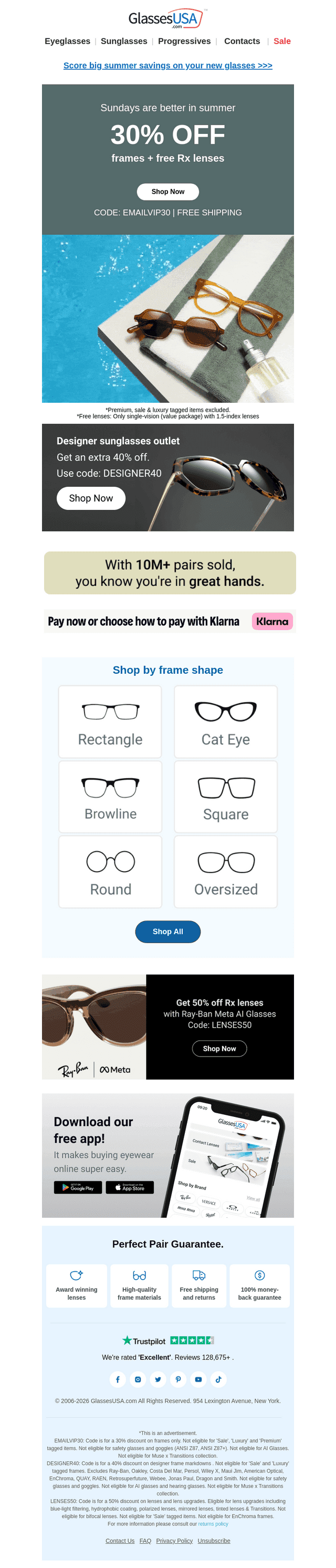 👓🕶️ Sunday steals on summer styles 👉