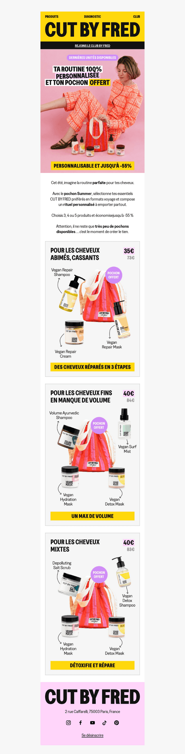 Dernières quantités sur l'offre de l'été !
