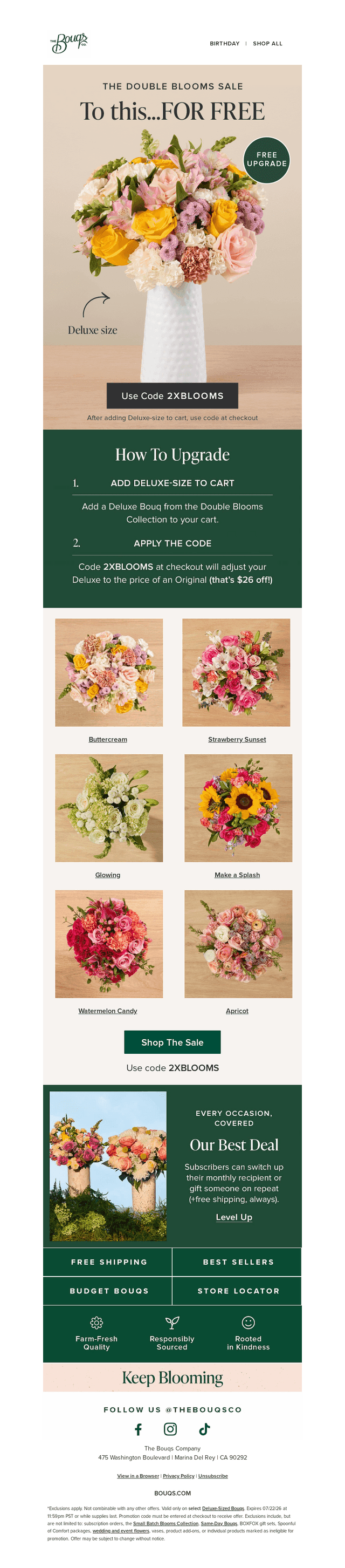 YOU deserve Double Blooms!