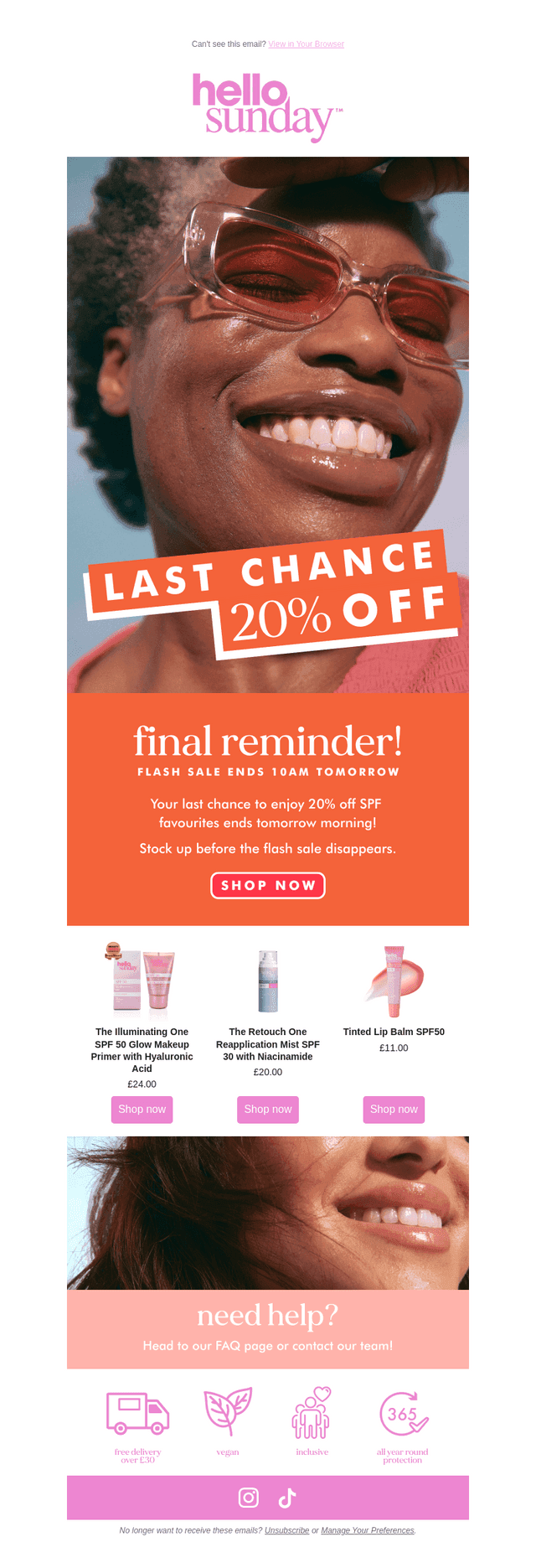 Last chance for 20% off! 🌤️