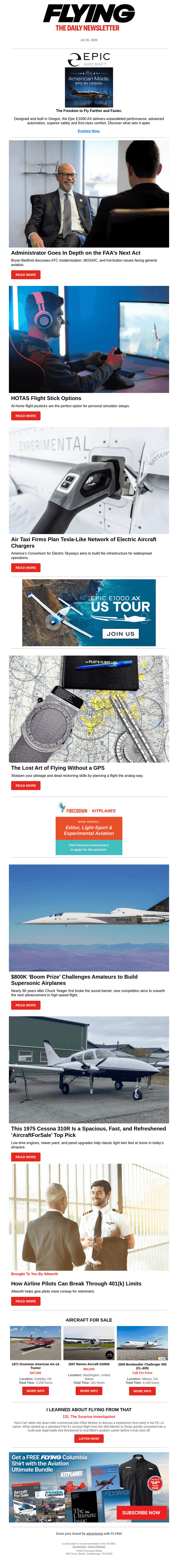 Administrator Goes In Depth on the FAA’s Next Act