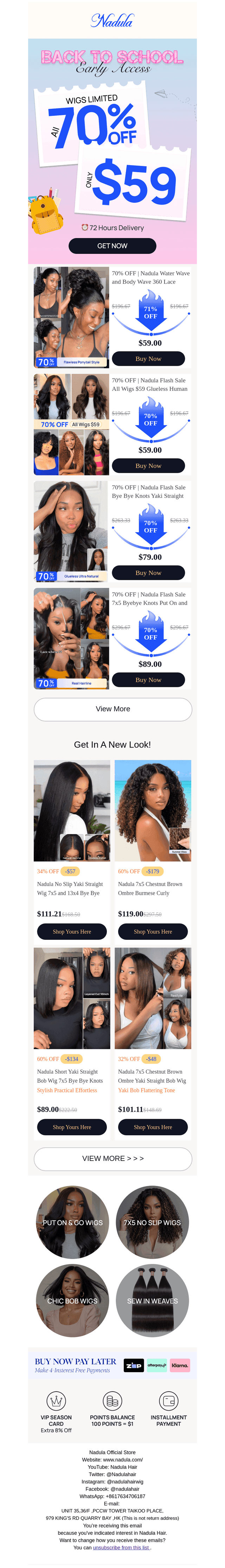 Nadula Hair email from Mon, Jul 20, 2026