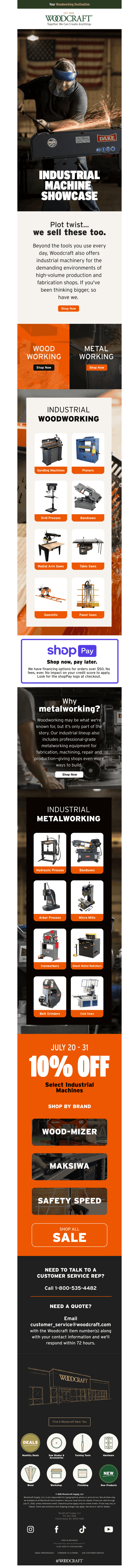 Plot Twist! We Sell Industrial Machines!