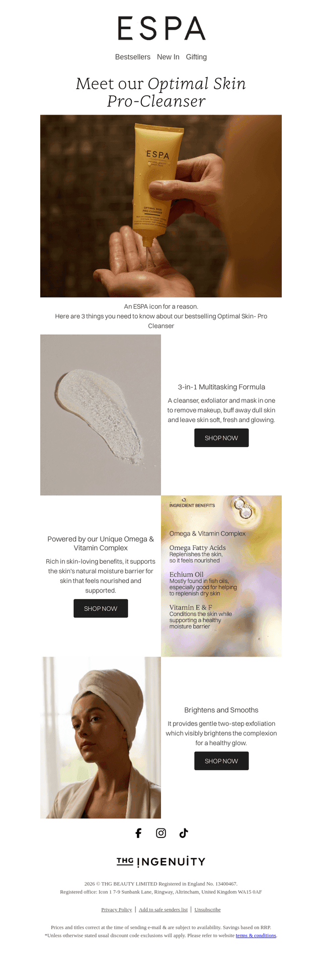 Meet our Optimal Skin Pro-Cleanser