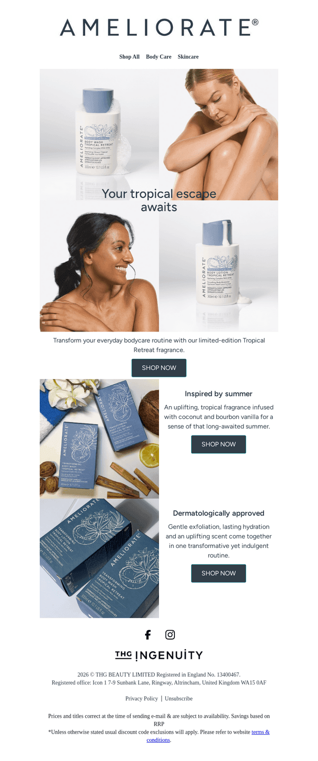 Ameliorate UK email from Mon, Jul 20, 2026