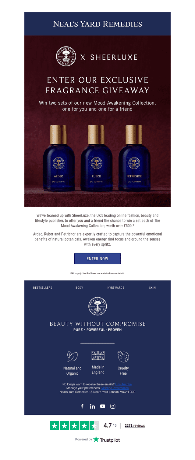 Neal's Yard Remedies email from Mon, Jul 20, 2026