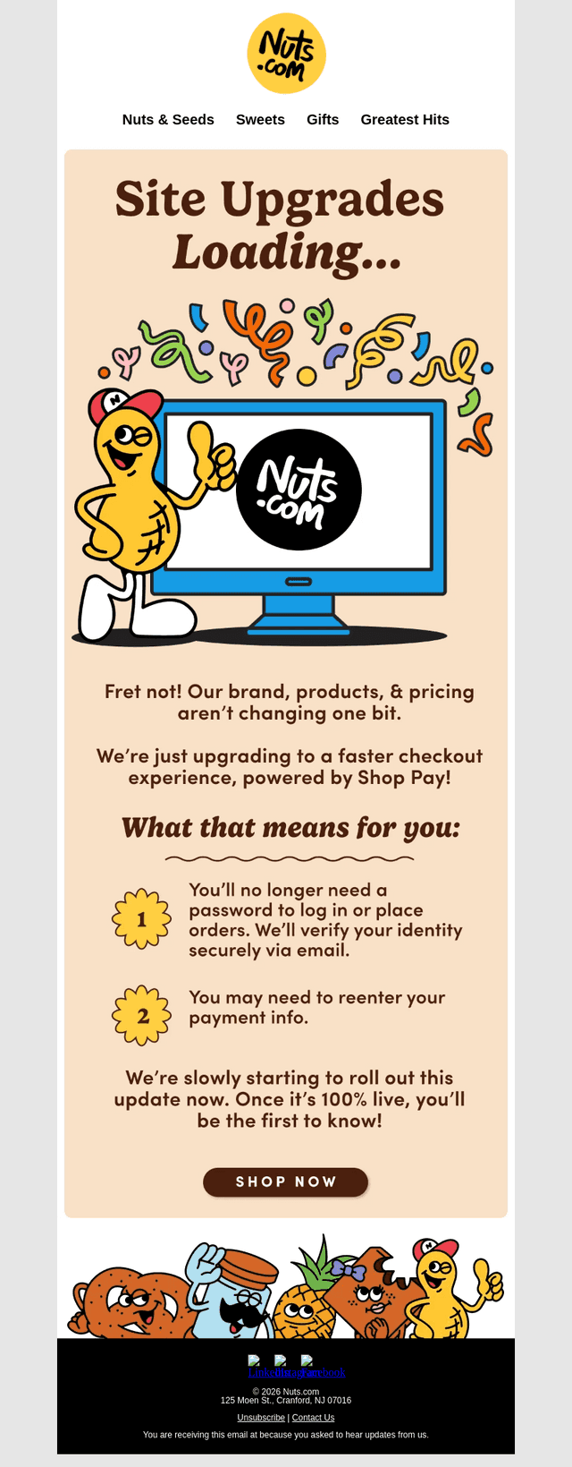 Nuts email from Mon, Jul 20, 2026