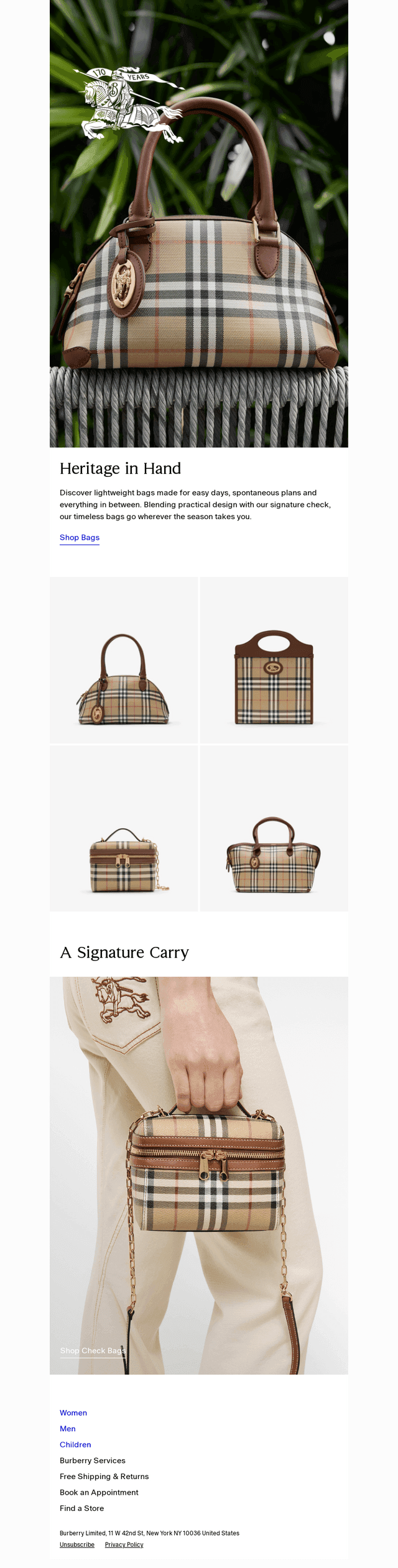 New bags in our iconic house code