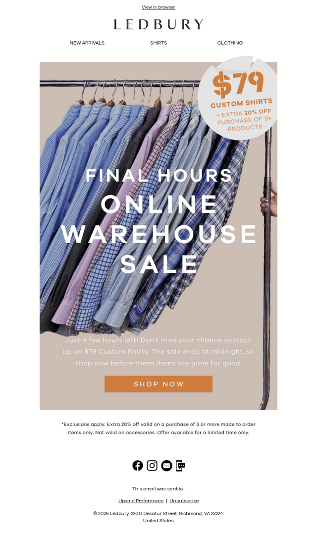 FINAL HOURS! — Sale Ends at Midnight