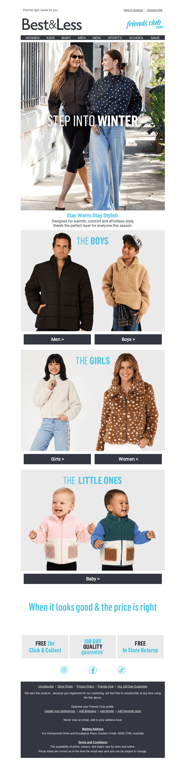 Step into Winter. Perfect Layer For Everyone.