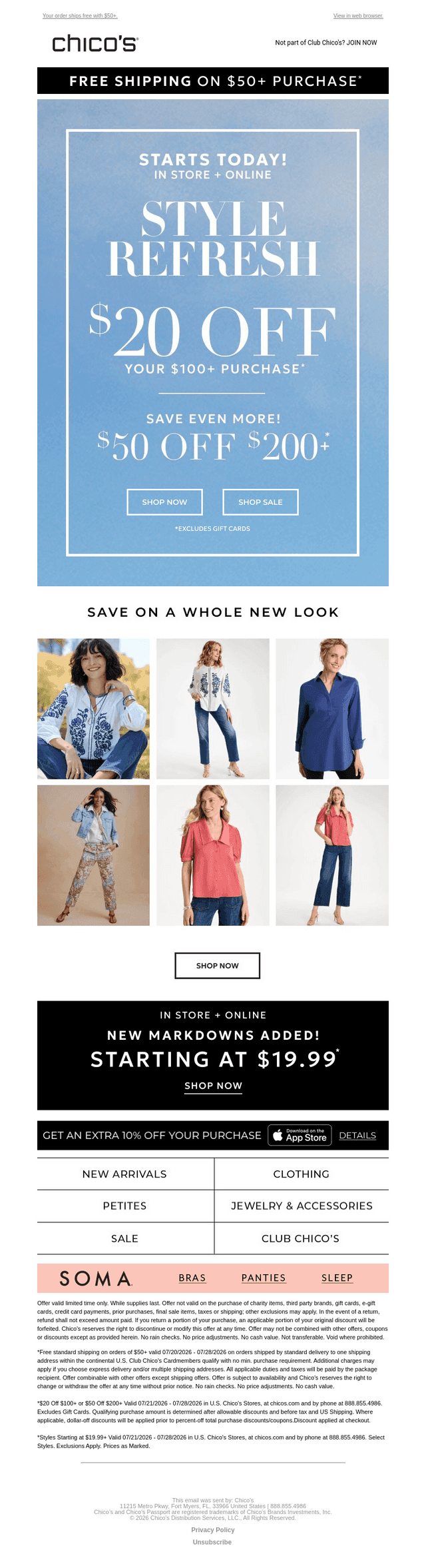 STARTS NOW! $20 off $100+ & more (Excl. apply)
