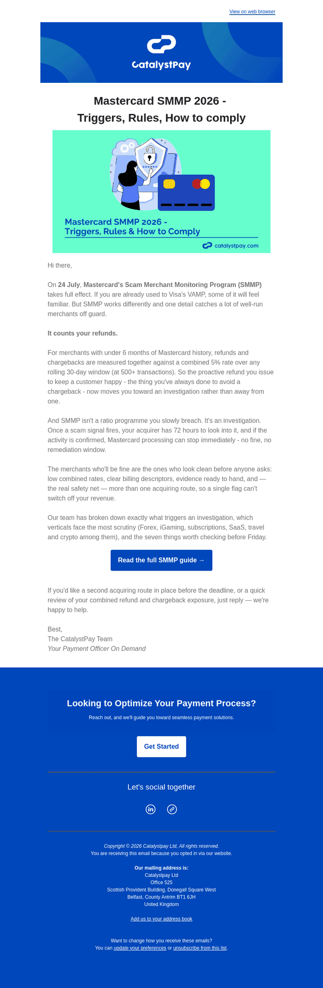 Catalyst Commerce email from Tue, Jul 21, 2026