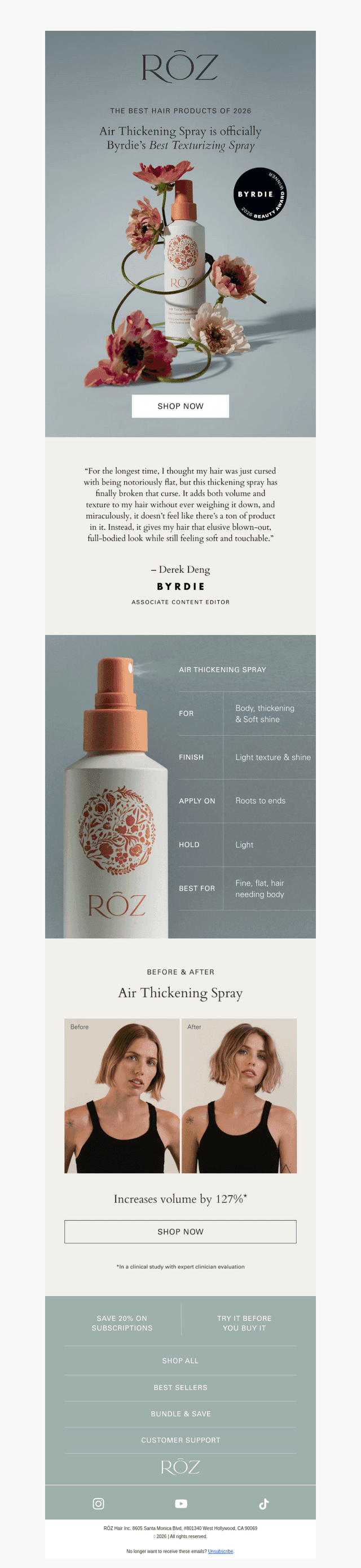 The best texturizing spray. Officially.