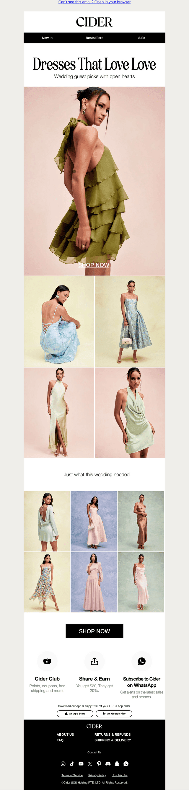 DRESSES THAT LOVE LOVE