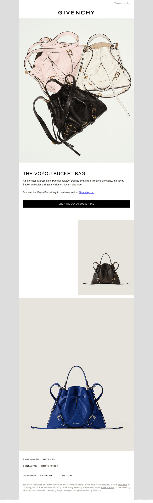 The Voyou Bucket bag