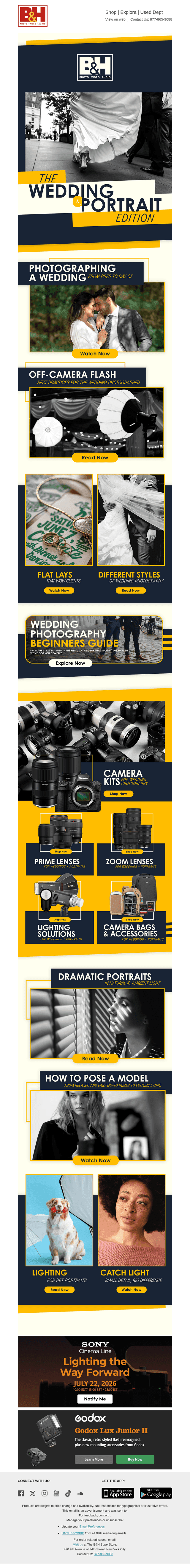 B&H Photo Video email from Tue, Jul 21, 2026