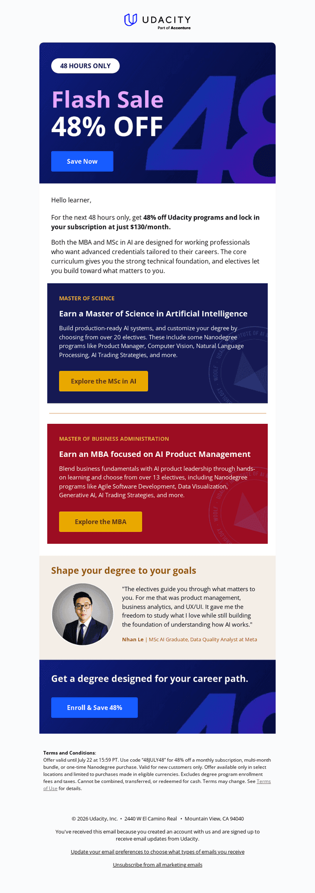 ⚡ 48% off master's degrees — 48 hrs only ⚡