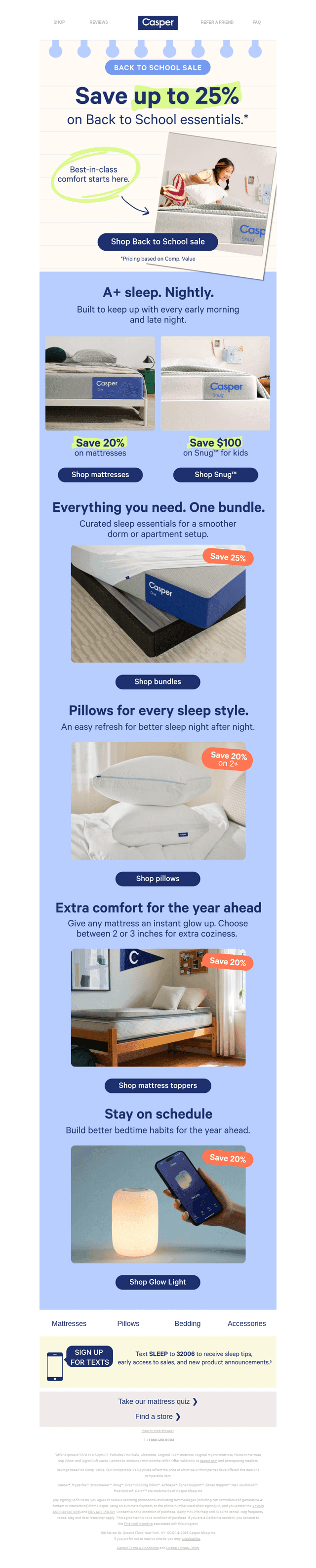 Casper email from Wed, Jul 22, 2026