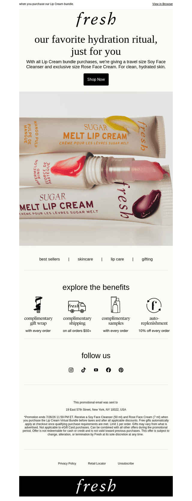 Reminder: Soy Face Cleanser on us