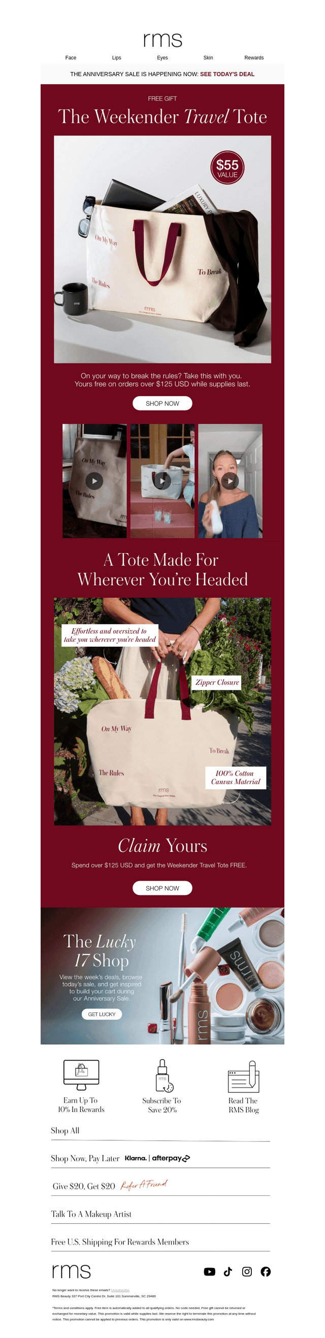 RMS Beauty email from Wed, Jul 22, 2026