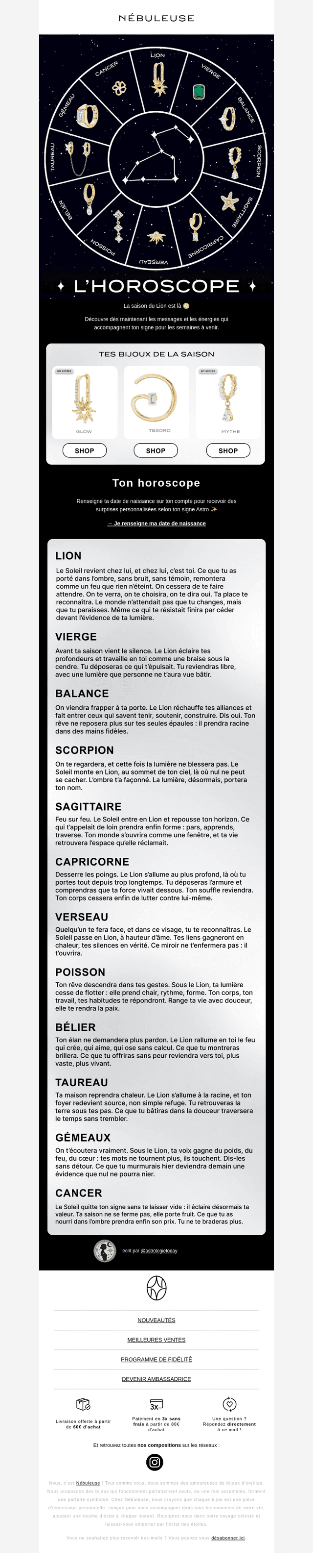 L'horoscope est là 🌙