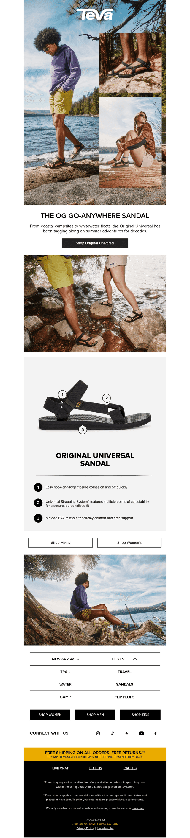 The adventure sandal that started it all...🖤