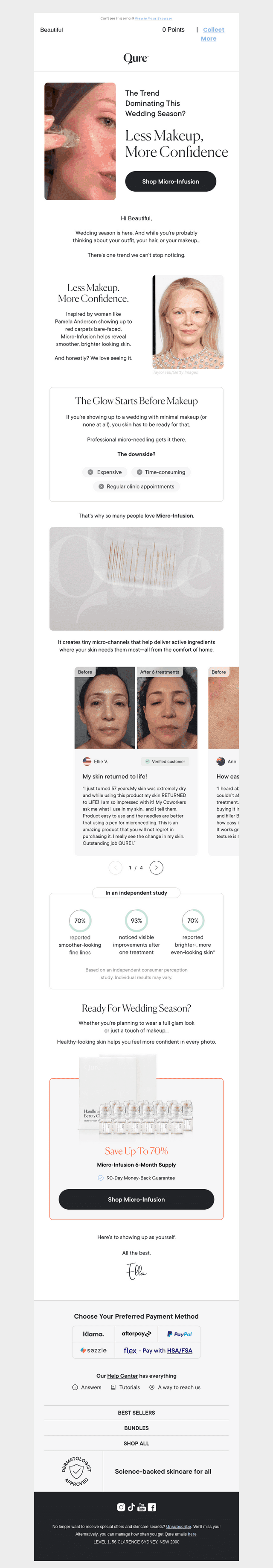 Qure Skincare email from Fri, Jul 24, 2026