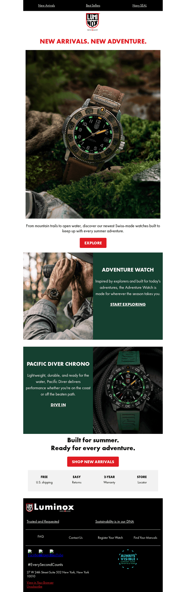 New Watches. New Adventures.