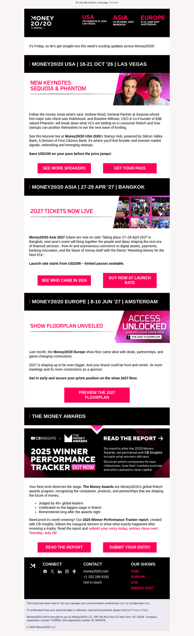Money20/20 email from Fri, Jul 24, 2026