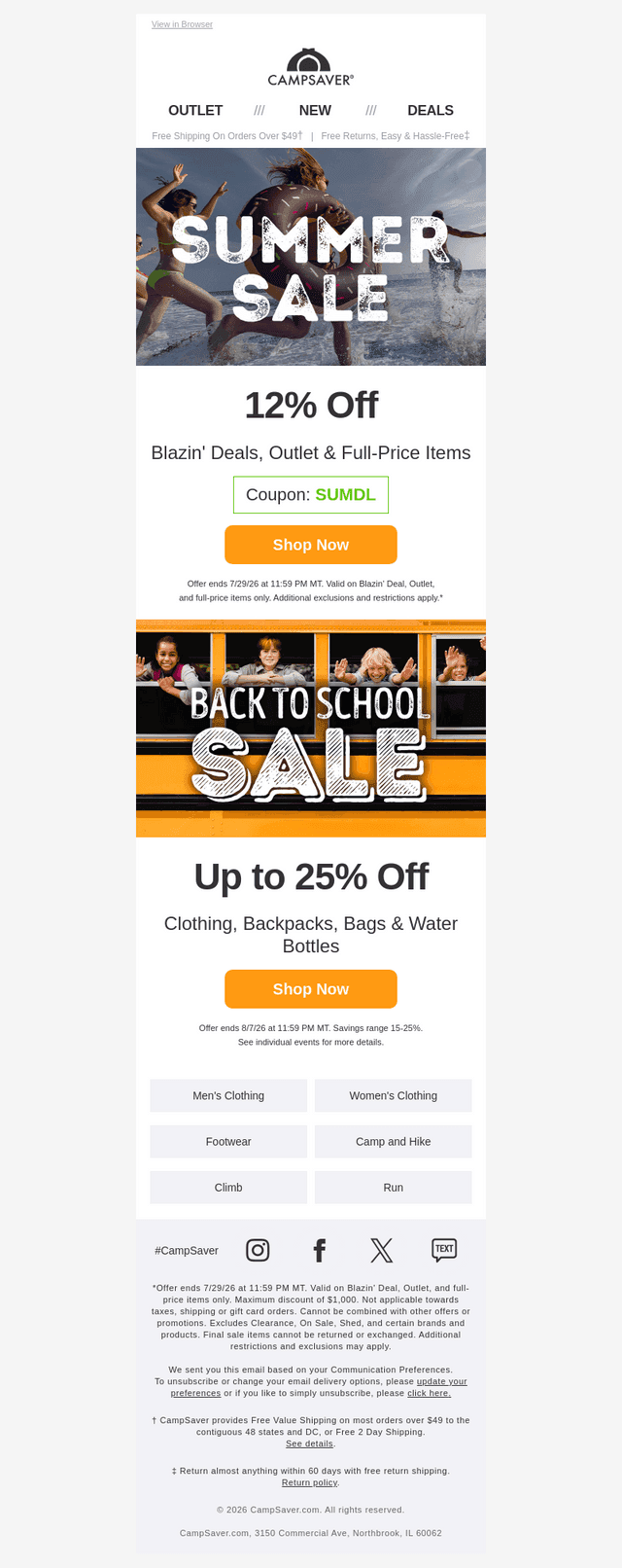 CampSaver email from Fri, Jul 24, 2026