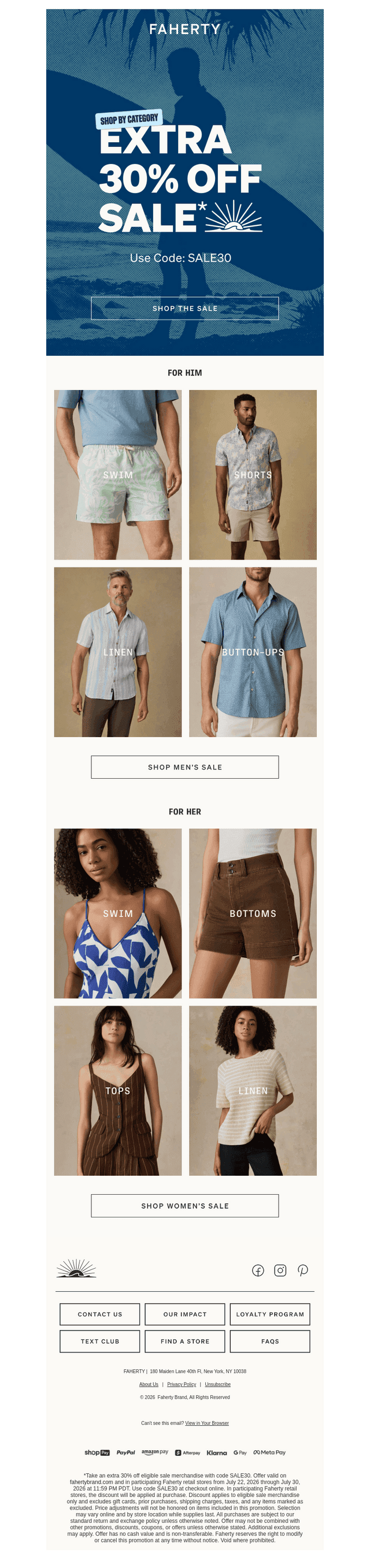 Save An Extra 30% Off Sale