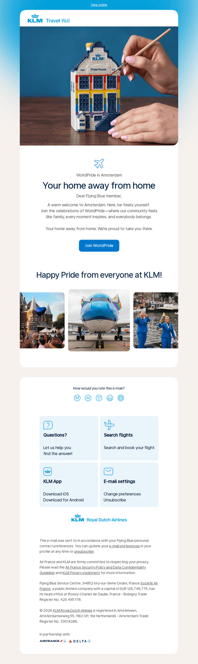 KLM email from Fri, Jul 24, 2026