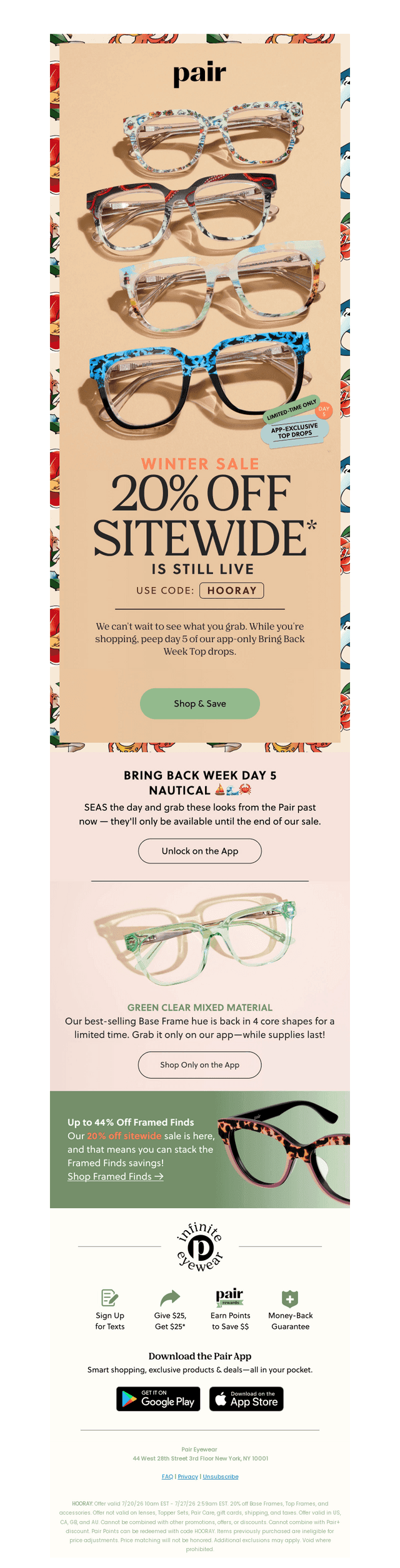 Pair Eyewear email from Fri, Jul 24, 2026
