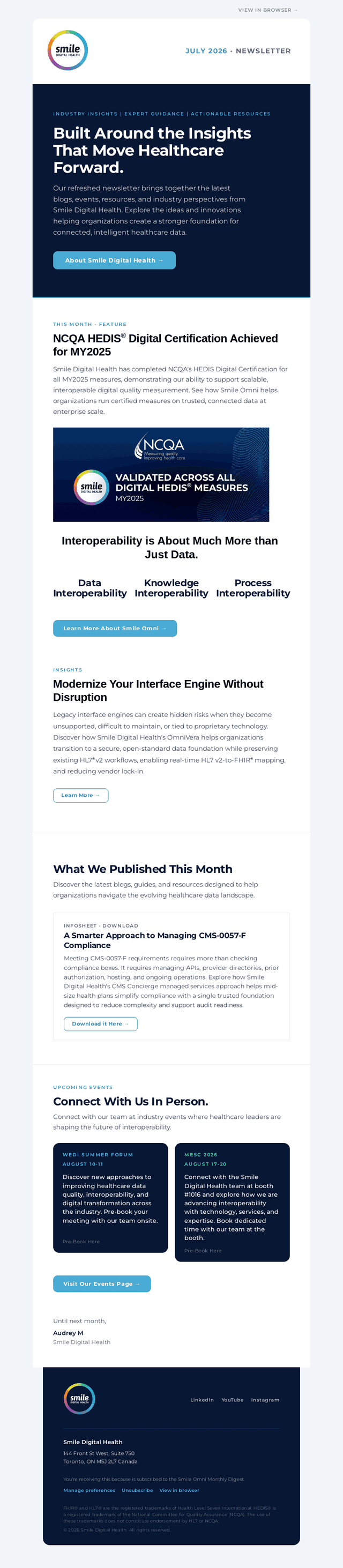 Smile Digital Health email from Fri, Jul 24, 2026