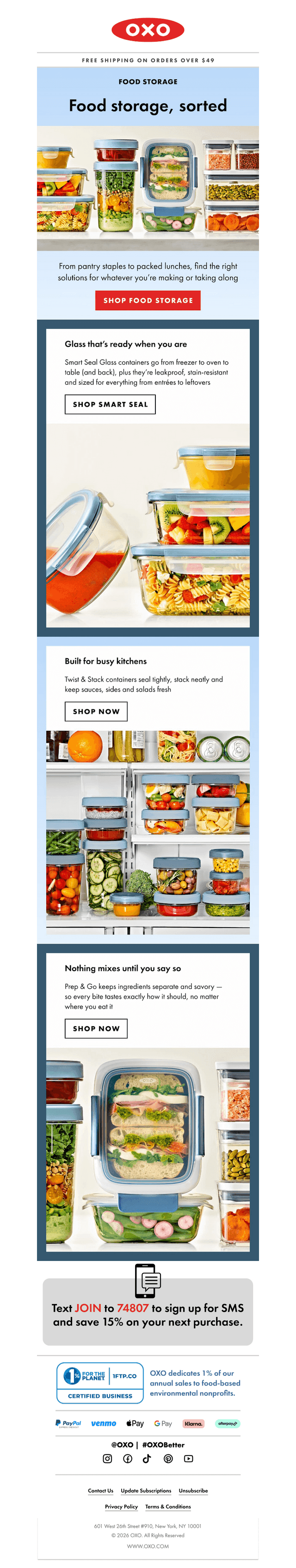 Storage that elevates your food, and mood