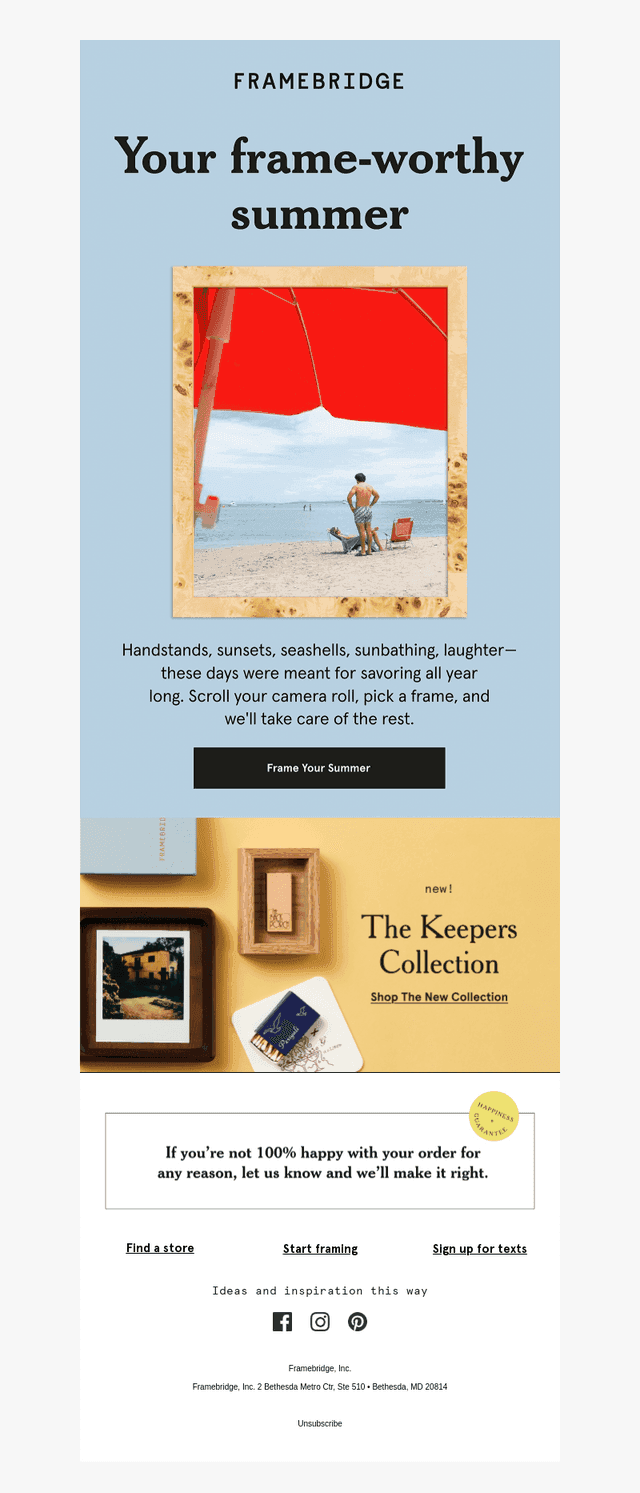 What will you frame this summer?