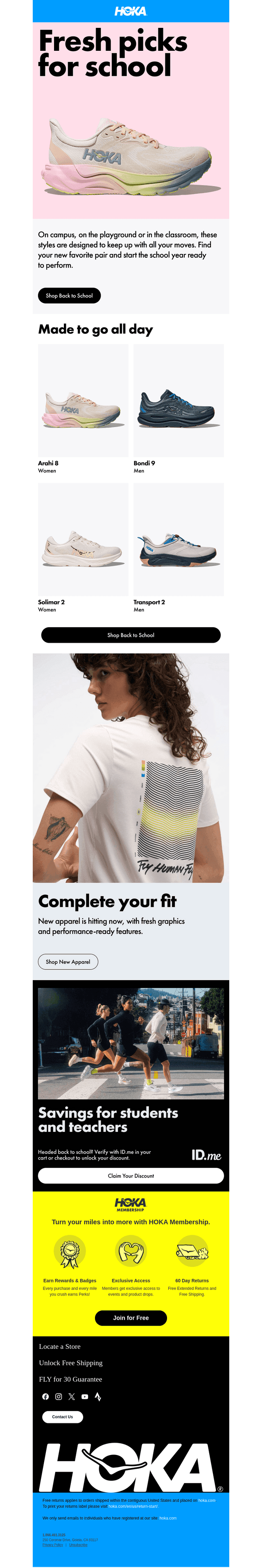 HOKA email from Sat, Jul 25, 2026