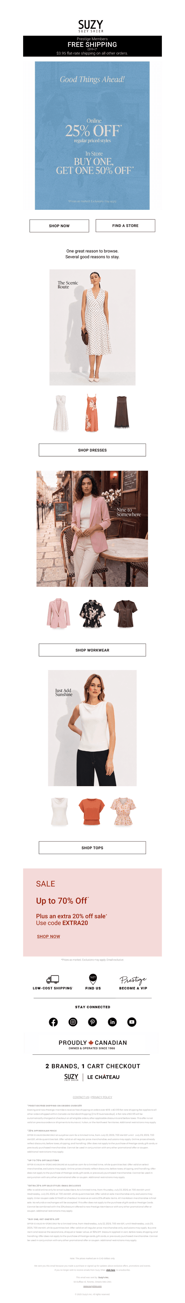GOOD THINGS COME AT 25% OFF