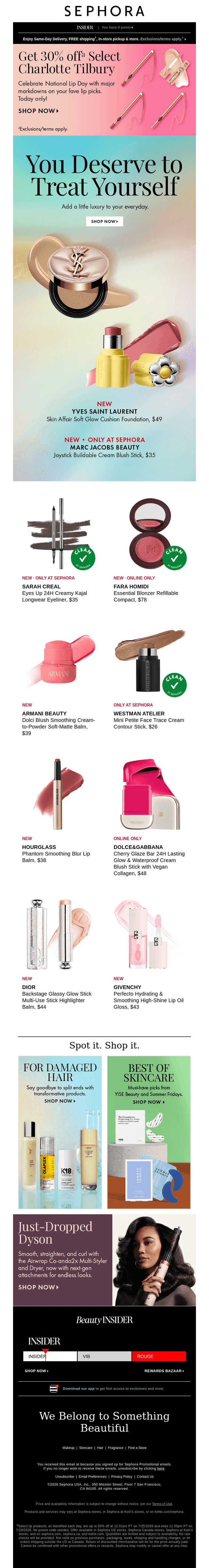 Sephora email from Sun, Jul 26, 2026