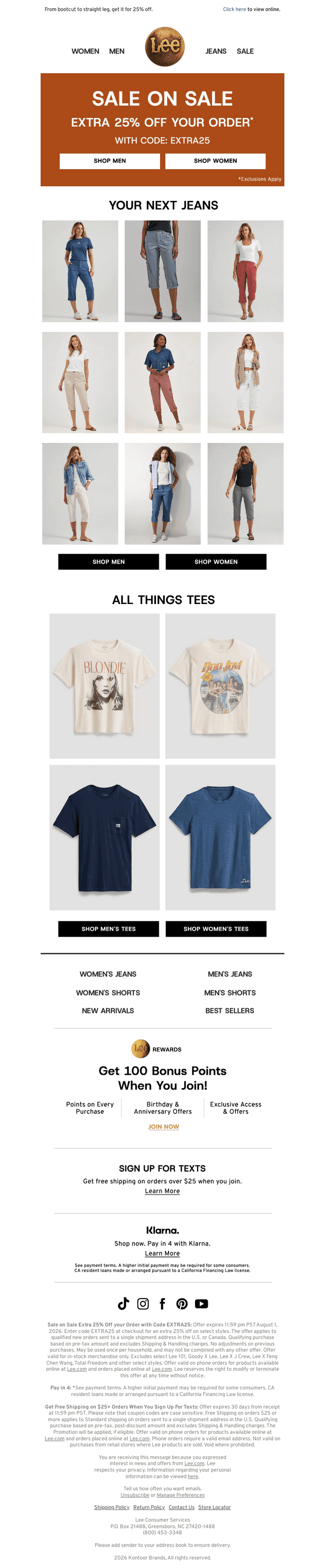 The sale has arrived