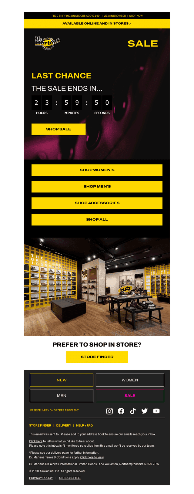 Final call for up to 40% off