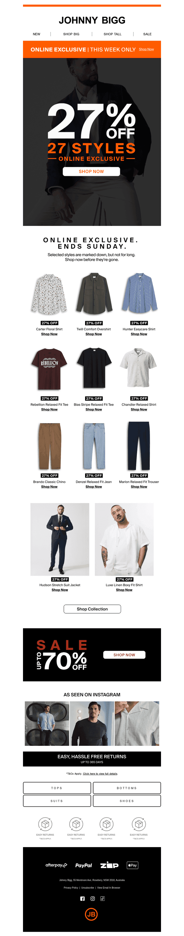 🚨Online Exclusive: 27% Off 27 Styles