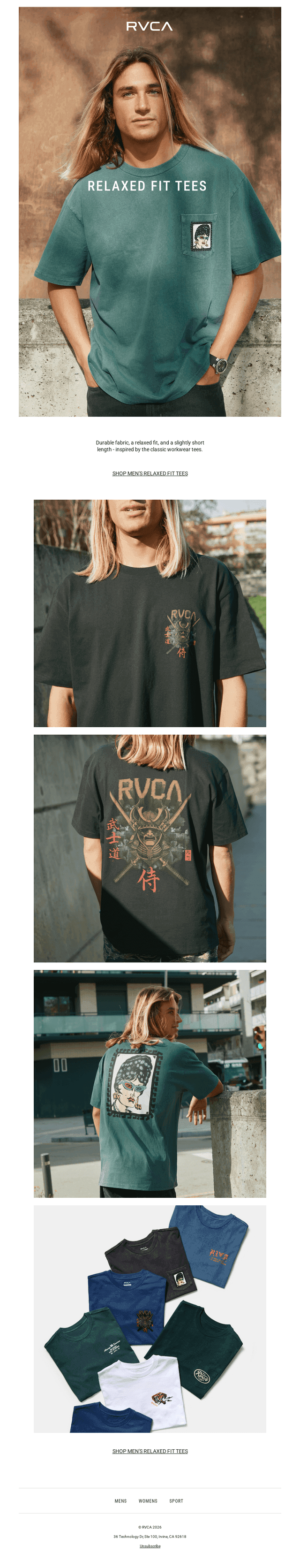 New Relaxed Fit Tees