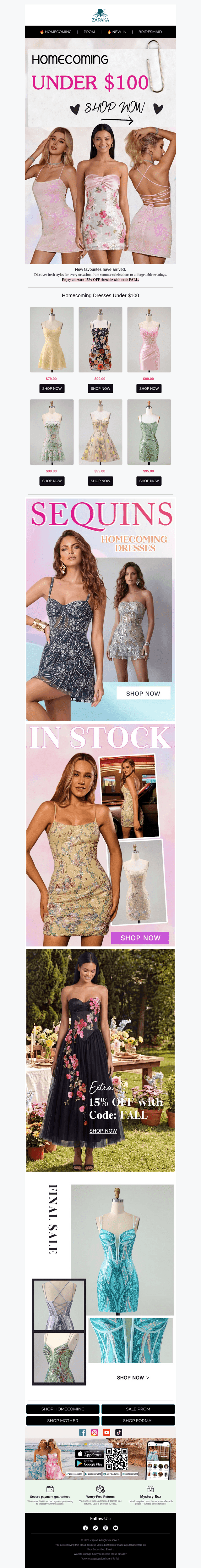 ⏰ Tick-tock! Extra 15% OFF everything ends soon 🍁