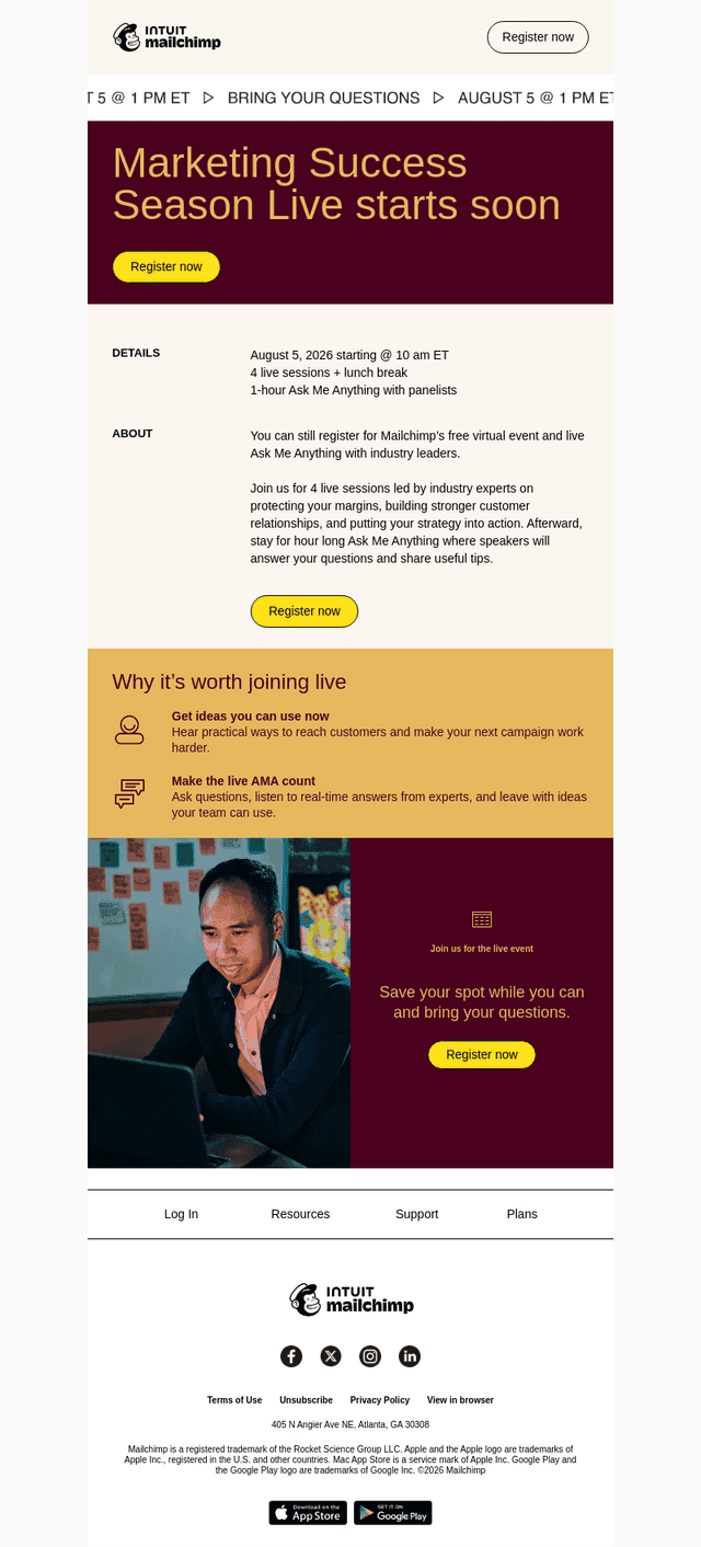 Don’t forget: Register for our live event