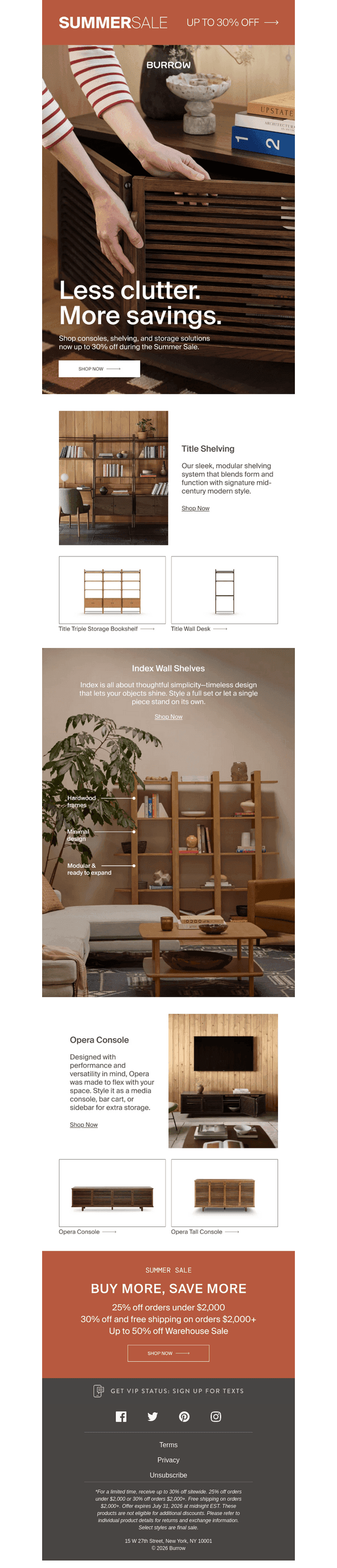 Storage is up to 30% off