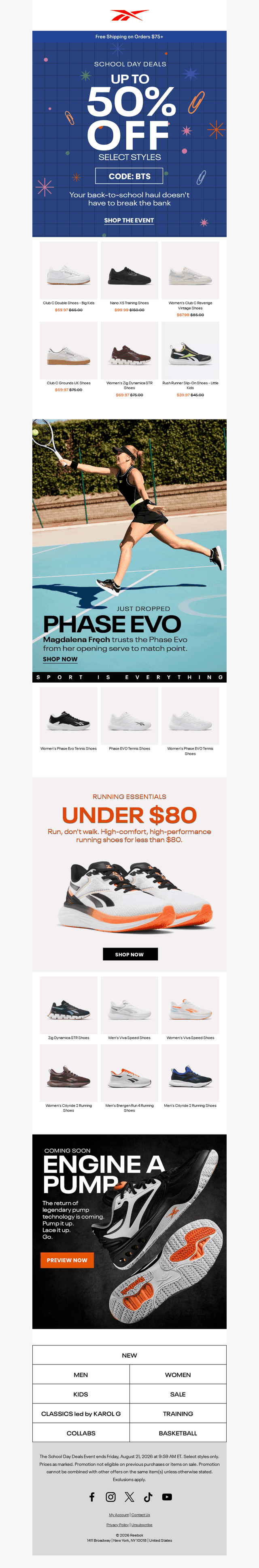 RUN DON'T WALK: Up to 50% Off
