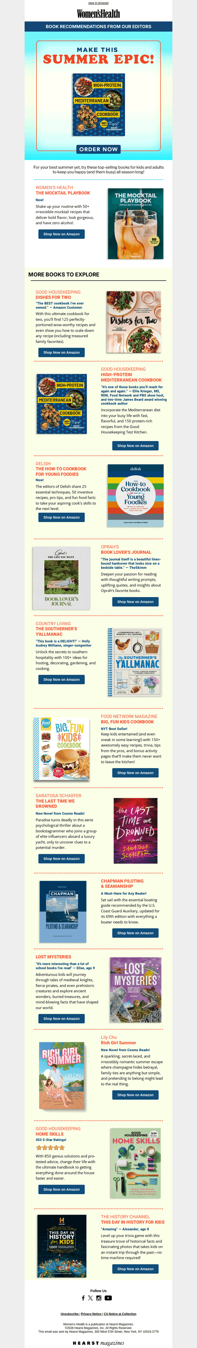 Women's Health email from Mon, Jul 27, 2026